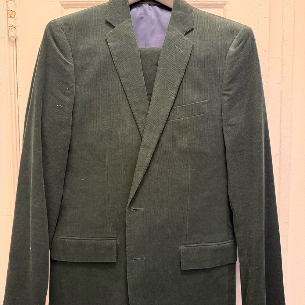 J.Crew Ludlow Classic Green Cord Men's Suit
